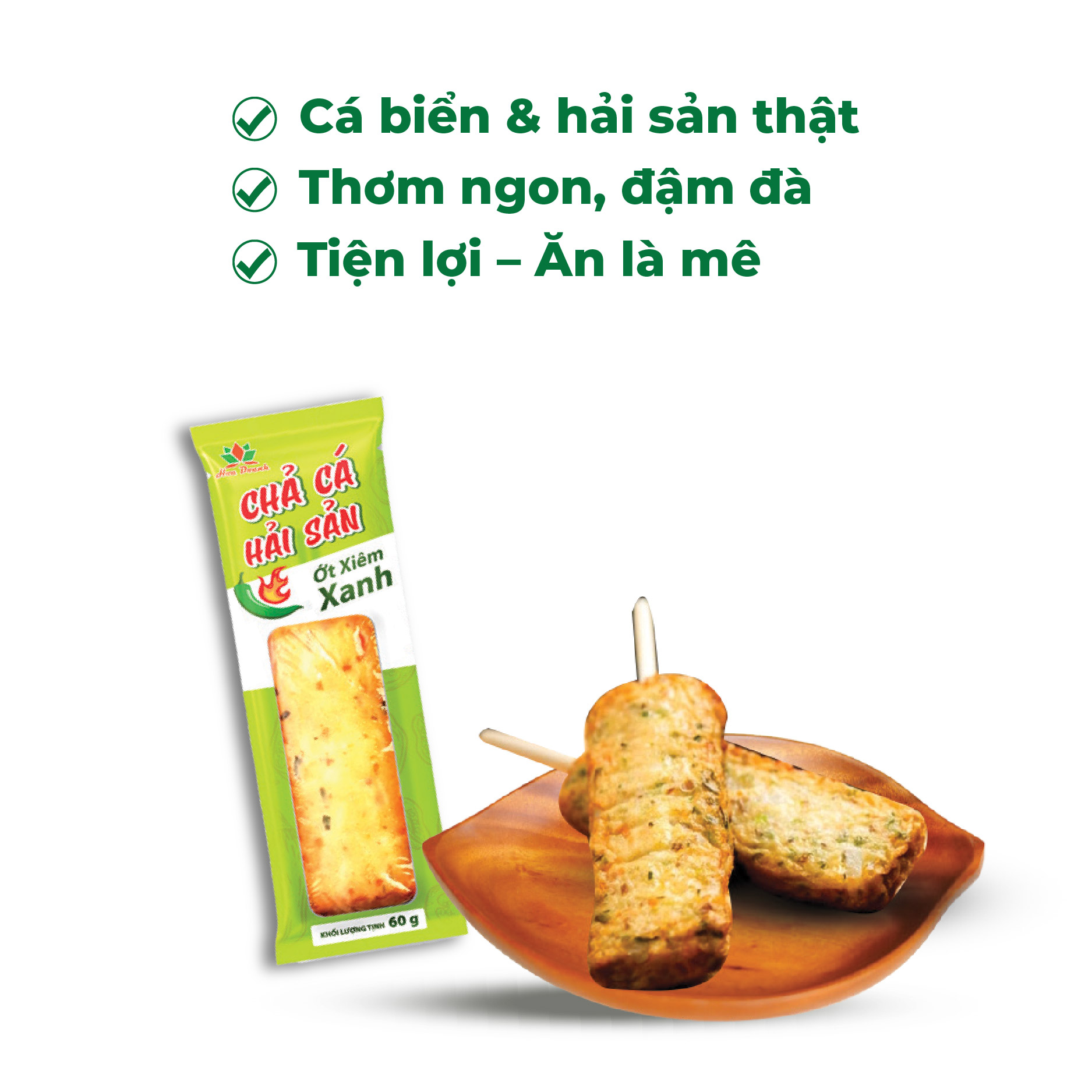 Chả cá hải sản ớt xiêm xanh Hoa Doanh
