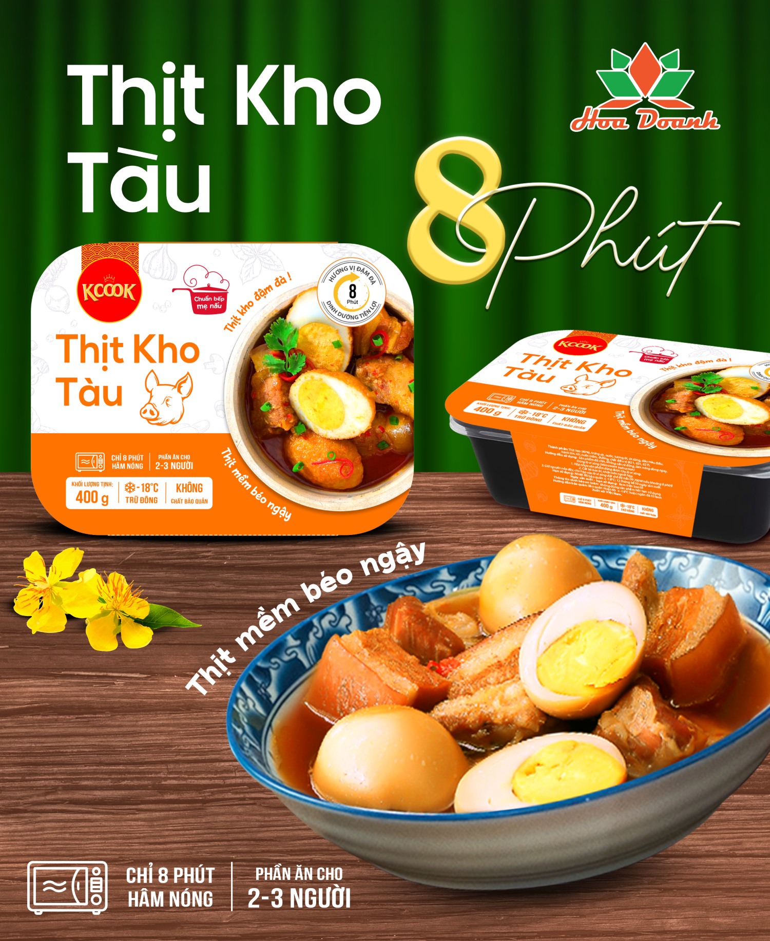 Thịt kho tàu 400g Hoa Doanh