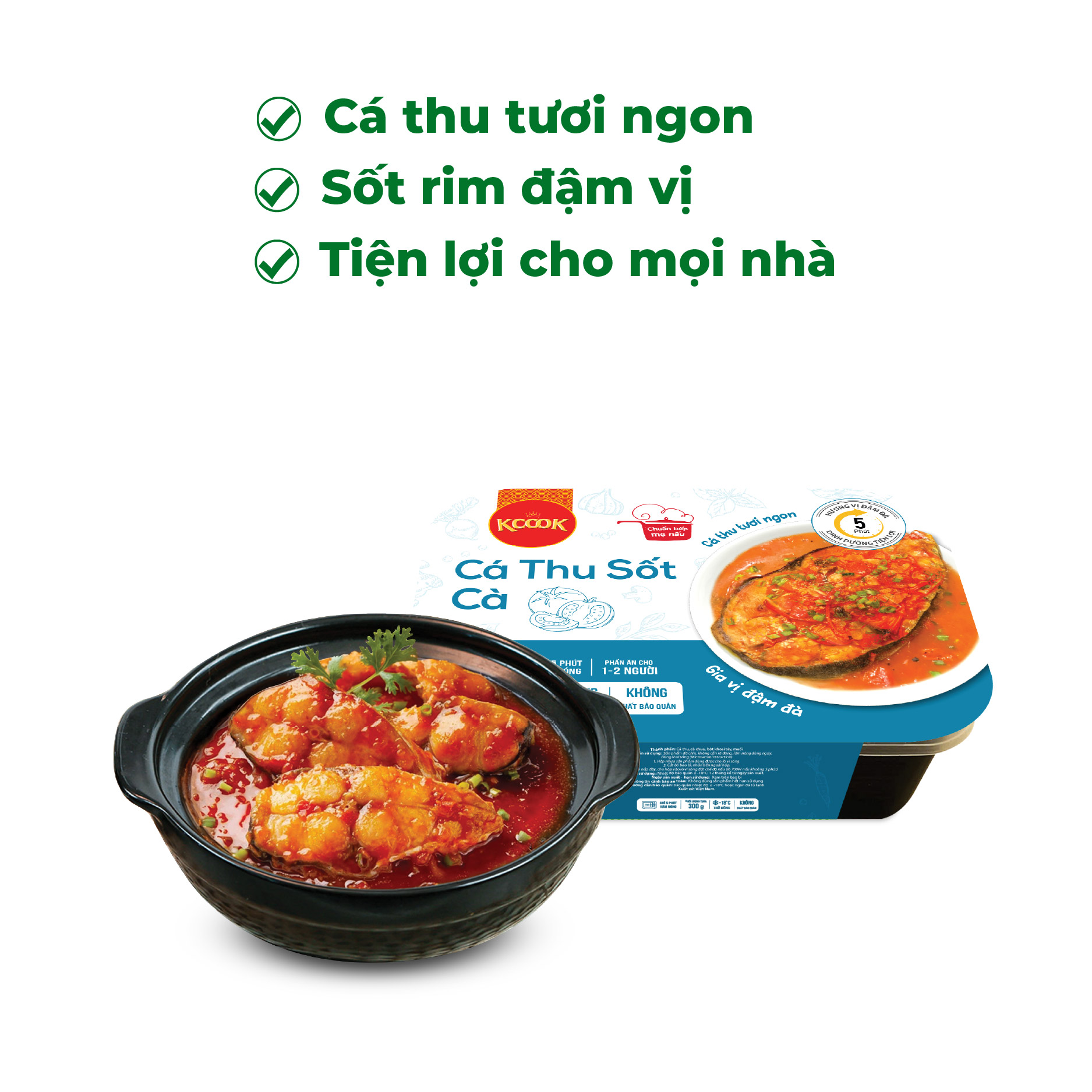 Cá thu sốt cà 300g Hoa Doanh
