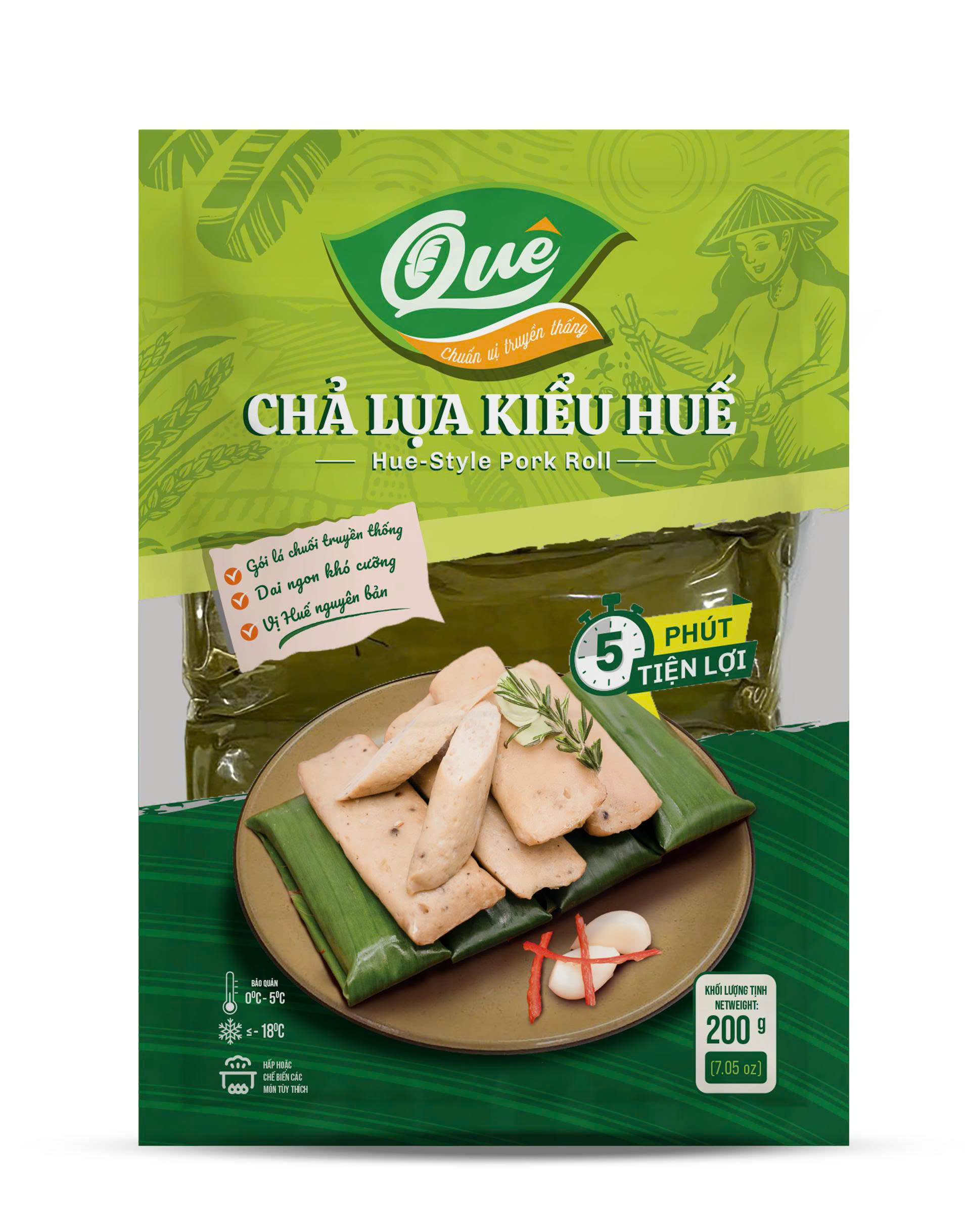Chả lụa kiểu Huế 200g Hoa Doanh