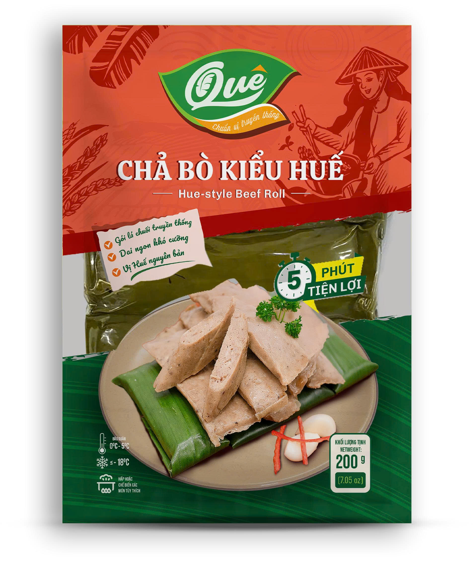 Chả bò kiểu Huế 200g Hoa Doanh