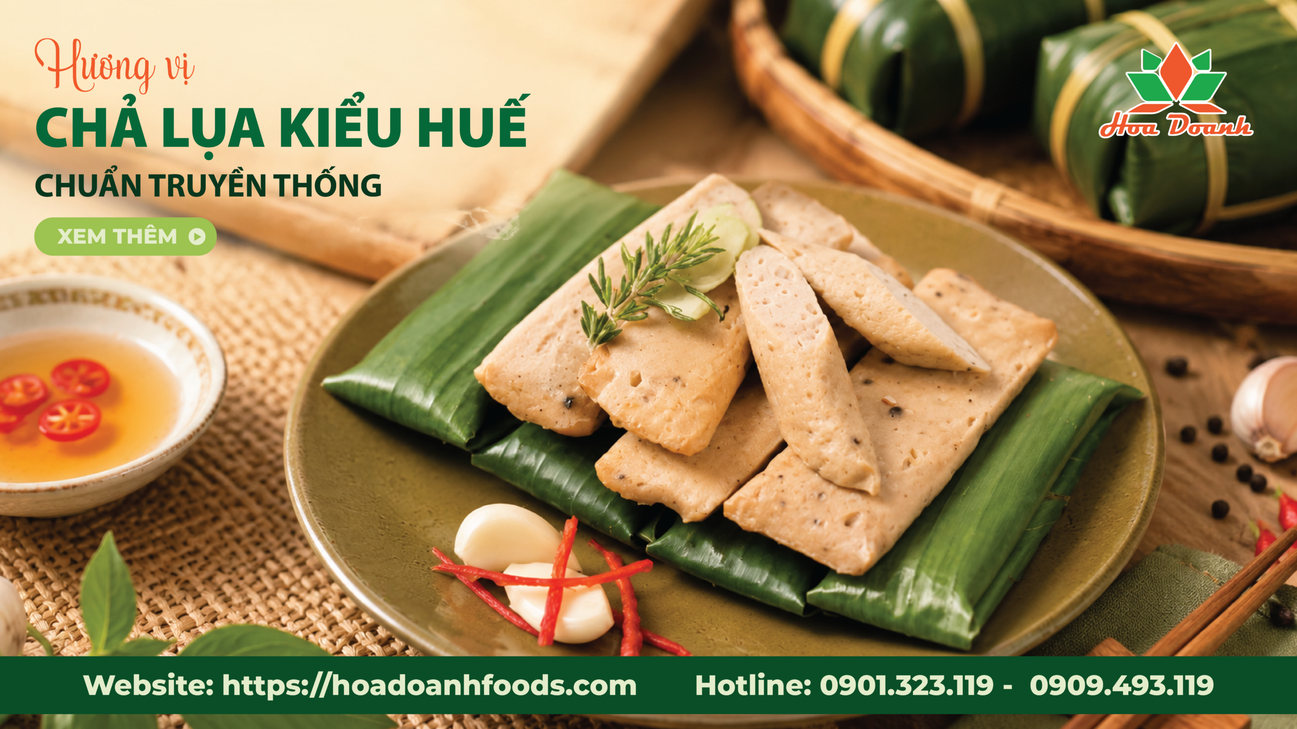 Chả lụa kiểu Huế Hoa Doanh